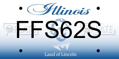 FFS62S Illinois License Plate