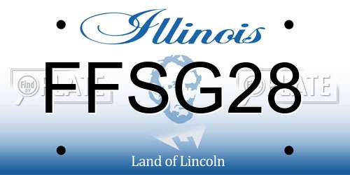 FFSG28 Illinois License Plate