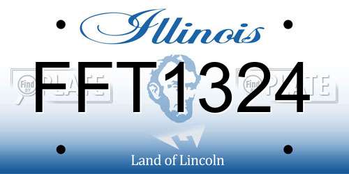 FFT1324 Illinois License Plate