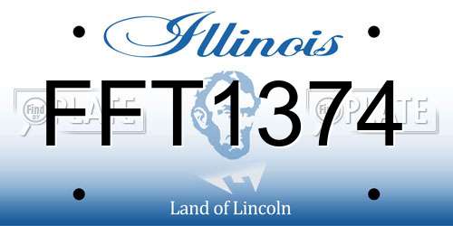 FFT1374 Illinois License Plate