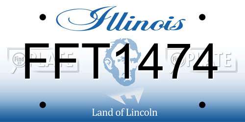 FFT1474 Illinois License Plate