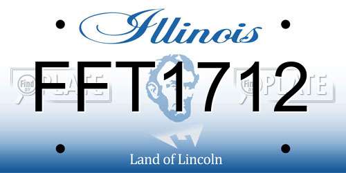 FFT1712 Illinois License Plate