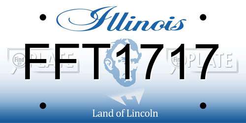 FFT1717 Illinois License Plate