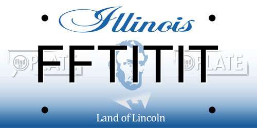 FFTITIT Illinois License Plate