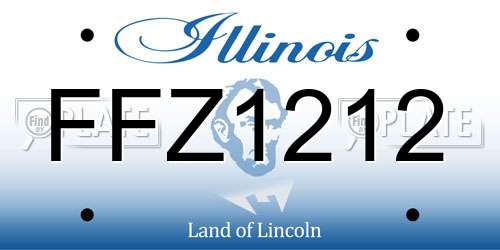FFZ1212 Illinois License Plate