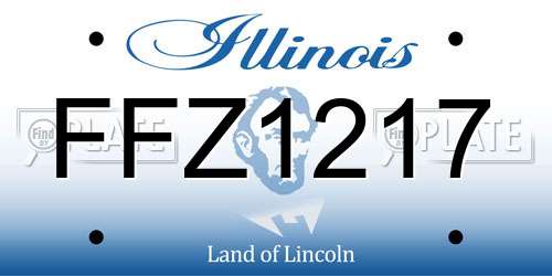 FFZ1217 Illinois License Plate