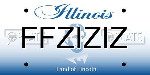 FFZIZIZ Illinois License Plate