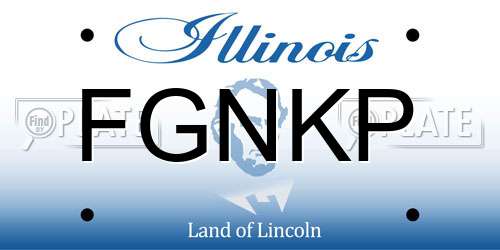 FGNKP Illinois License Plate