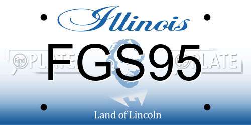 FGS95 Illinois License Plate
