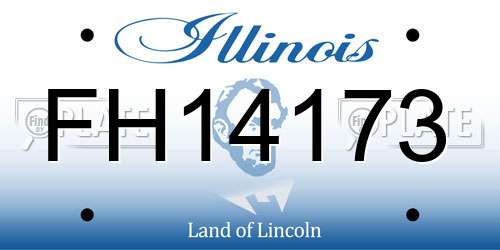 FH14173 Illinois License Plate