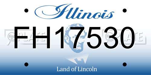 FH17530 Illinois License Plate