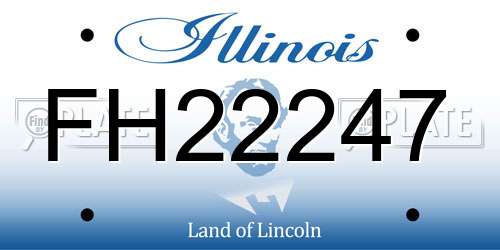 FH22247 Illinois License Plate