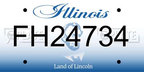 FH24734 Illinois License Plate