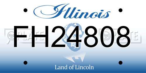 FH24808 Illinois License Plate