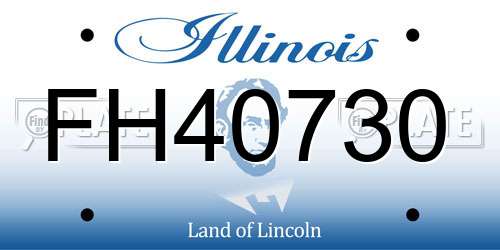 FH40730 Illinois License Plate