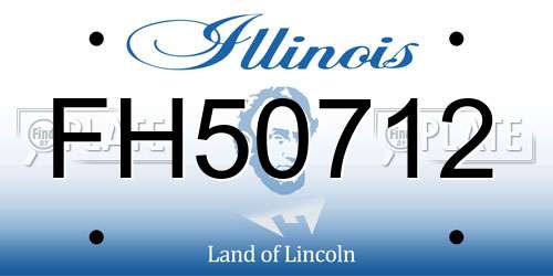 FH50712 Illinois License Plate