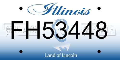 FH53448 Illinois License Plate