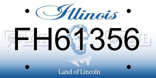 FH61356 Illinois License Plate