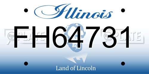 FH64731 Illinois License Plate