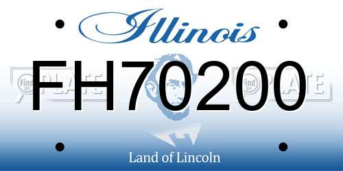 FH70200 Illinois License Plate