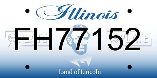 FH77152 Illinois License Plate