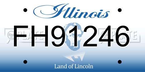 FH91246 Illinois License Plate