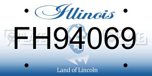 FH94069 Illinois License Plate