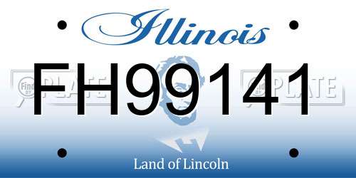 FH99141 Illinois License Plate