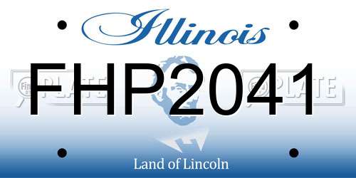 FHP2041 Illinois License Plate