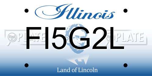 FI5G2L Illinois License Plate