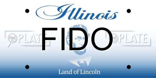 FIDO Illinois License Plate