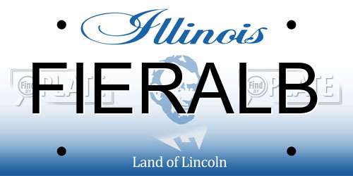 FIERALB Illinois License Plate
