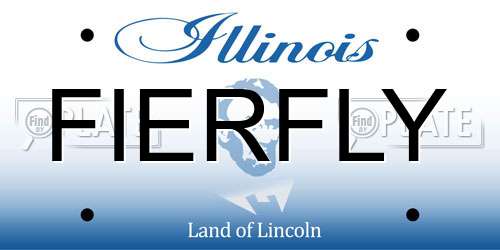 FIERFLY Illinois License Plate
