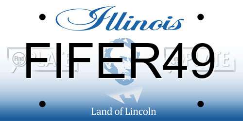 FIFER49 Illinois License Plate