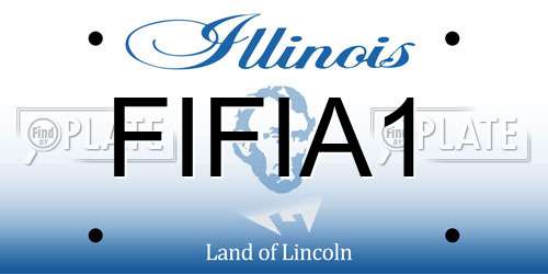 FIFIA1 Illinois License Plate