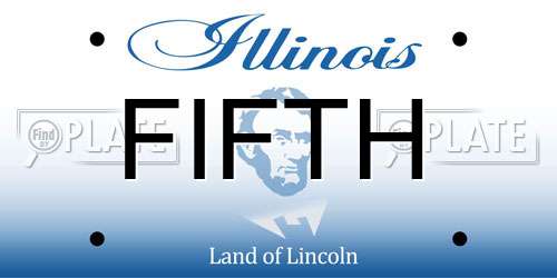 FIFTH Illinois License Plate