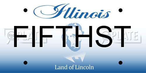FIFTHST Illinois License Plate