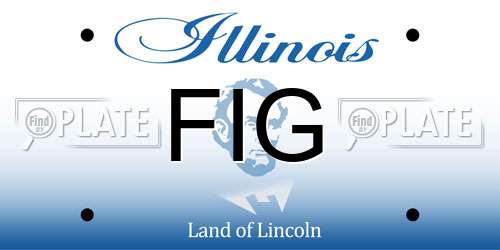 FIG Illinois License Plate