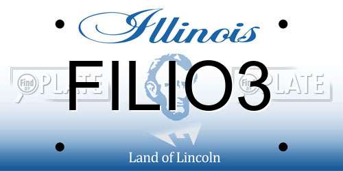 FILIO3 Illinois License Plate