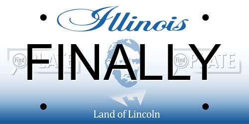 FINALLY Illinois License Plate