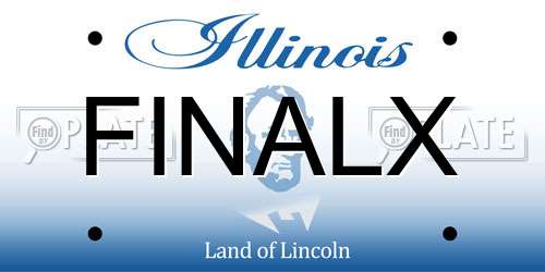 FINALX Illinois License Plate