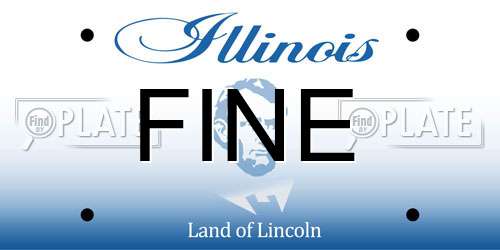 FINE Illinois License Plate