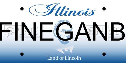FINEGANB Illinois License Plate