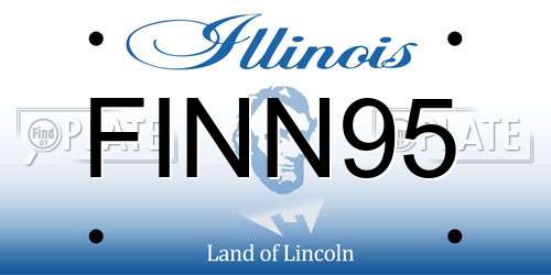 FINN95 Illinois License Plate