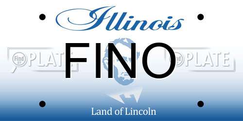 FINO Illinois License Plate