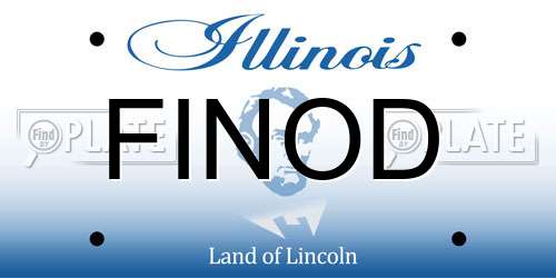 FINOD Illinois License Plate