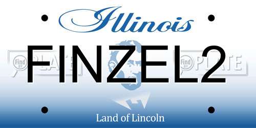 FINZEL2 Illinois License Plate