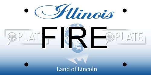 FIRE Illinois License Plate