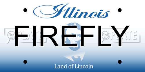 FIREFLY Illinois License Plate
