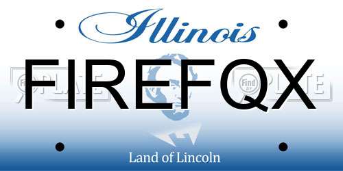FIREFQX Illinois License Plate